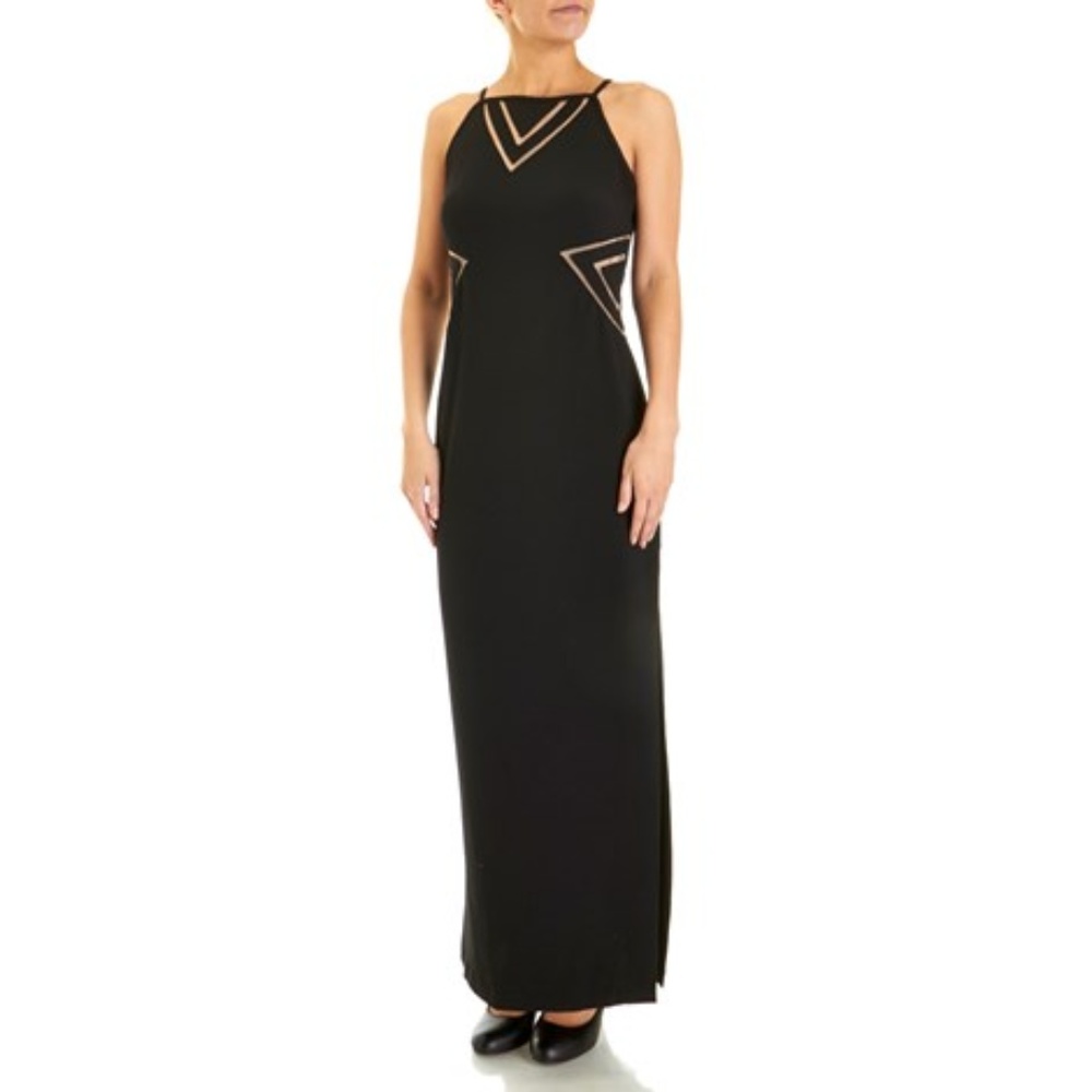 Beautiful and Classy Illusion Mesh Black Dress